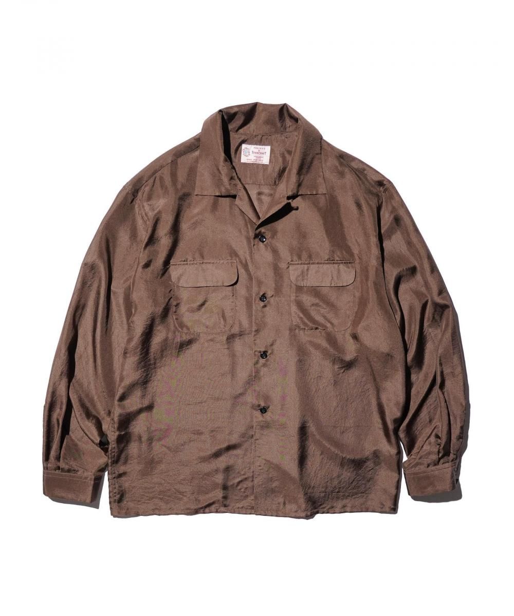 TOWNCRAFT 40S SILK W-FLAP LOOP COLLAR SHIRT — new arrival