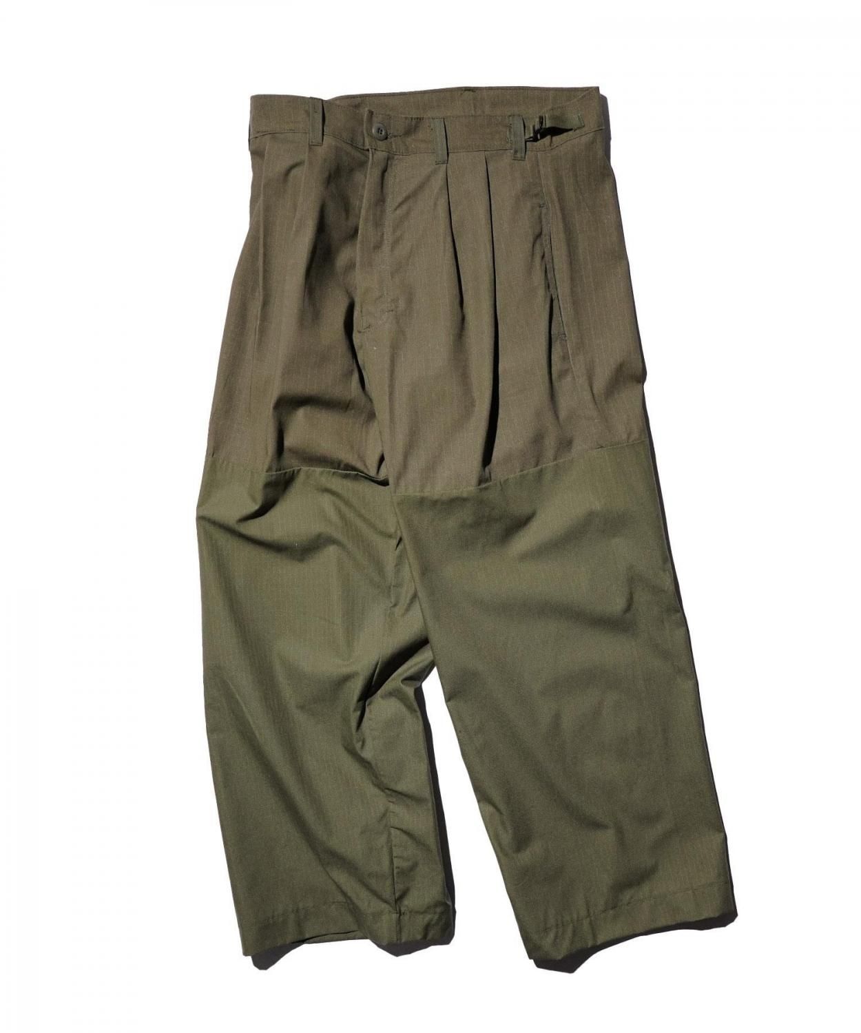 THRIFTY LOOK US MADE UPCYCLE MIL TROUSER — new arrival