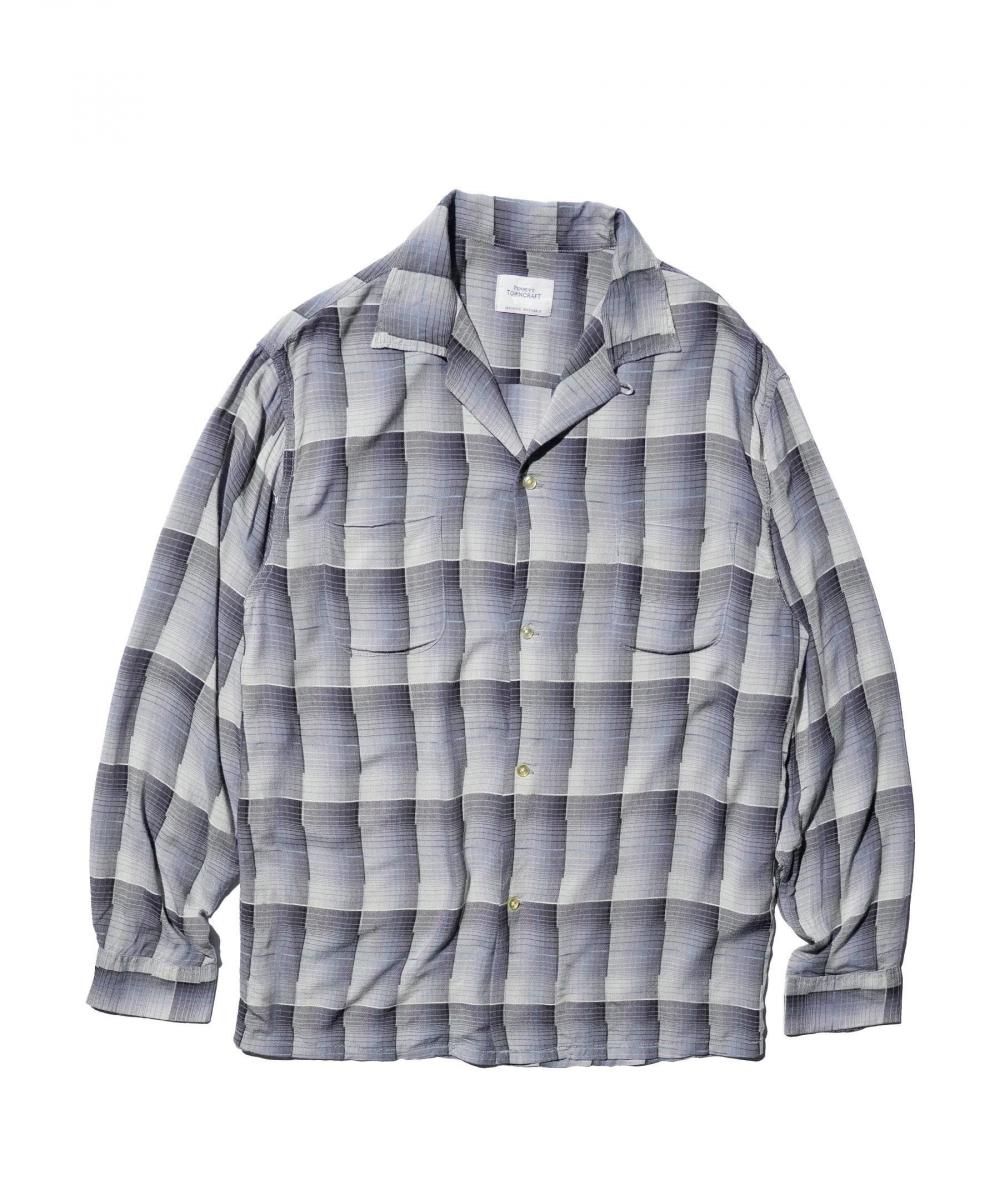 TOWNCRAFT 60s Ombre Loop Collar Shirt 復刻オンブレチェック 開襟シャツ 予約 WEB限定