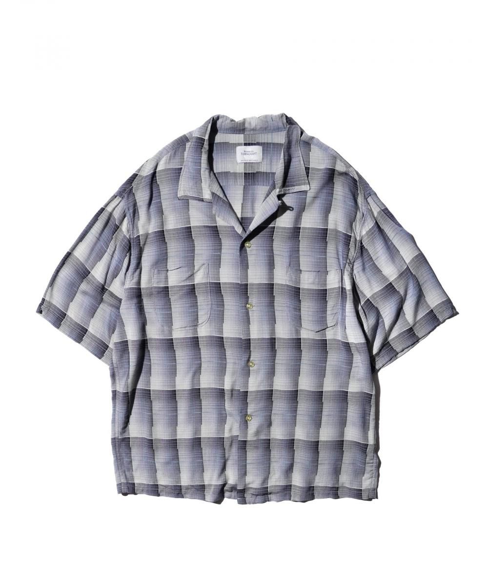 TOWNCRAFT 60s Ombre Loop Collar S/S Shirt 復刻オンブレチェック 半袖開襟シャツ
