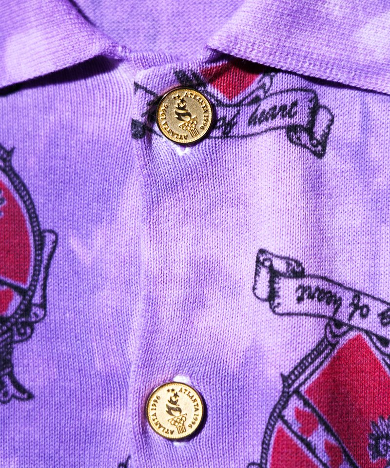 TOWNCRAFT ONE IN THE WORLD PRINTED HAND-DYE COTTON KNIT detail